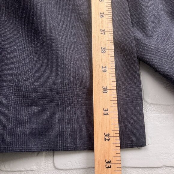 Jos A Bank Suit Men 42/34Wx31L Gray Prince Edward Plaid Wool Classic Career 2pc - Picture 13 of 16